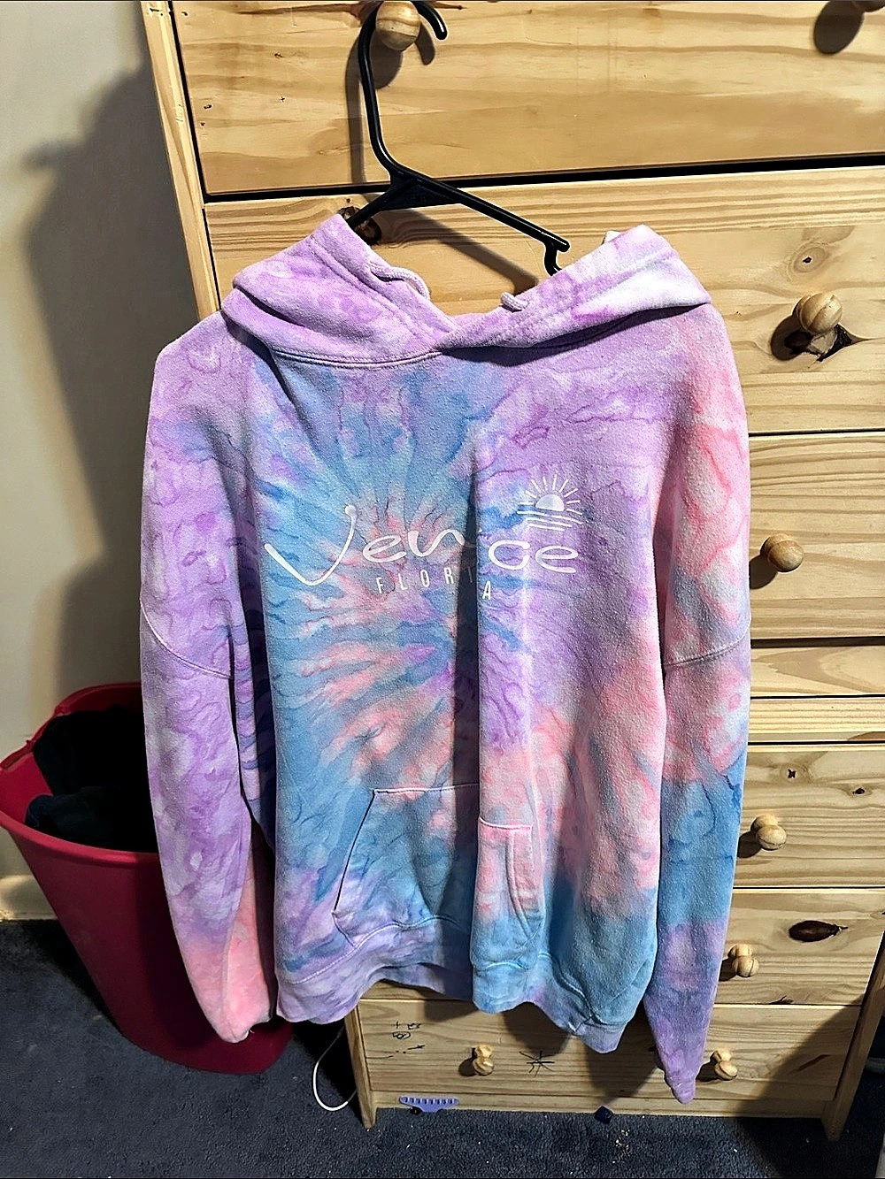 Dreamsicle Tie-Dye Hoodie Purple & Pink Size XL Like New